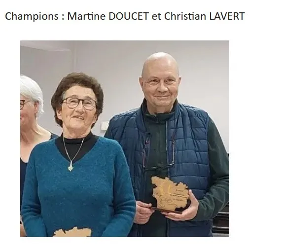 Martine Doucet (Vannes) et  Christian Lavert ( Plouharnel)